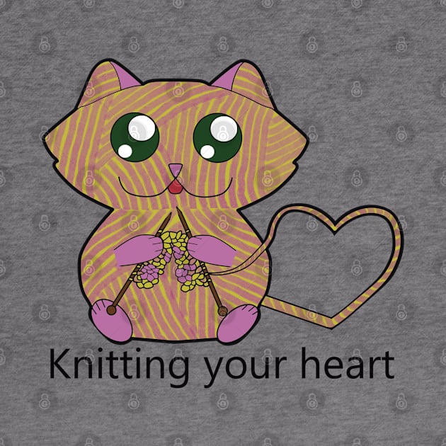 Knitting your heart by Lisartpalafox